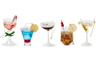 Holiday Cheer Hand-Crafted Cocktail Drink Ornament