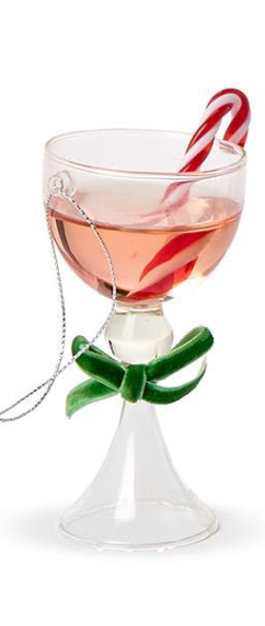 Holiday Cheer Hand-Crafted Cocktail Drink Ornament