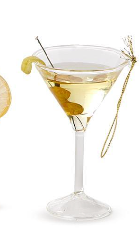 Holiday Cheer Hand-Crafted Cocktail Drink Ornament