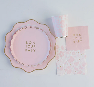 Bonjour Baby Petal Pink Napkin
