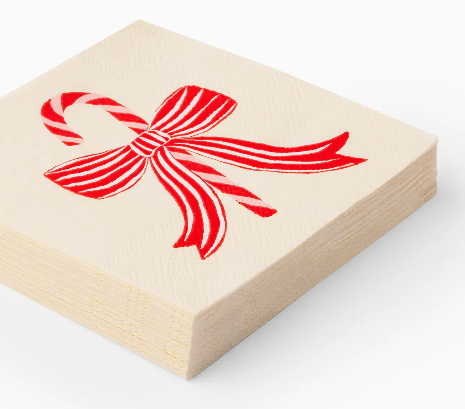 Peppermint Bow Cocktail Napkin