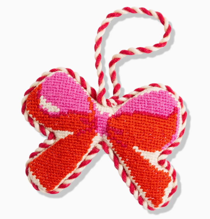 Bow Shape Ornament Needlepoint Ornament