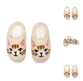 Cat Face Slippers Kid