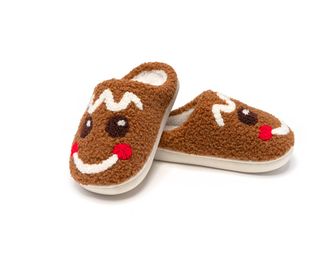 Gingerbread Kids Slippers
