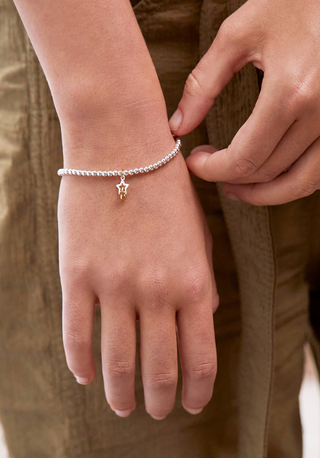 Sienna Beaded Interlinked Star Charm Bracelet