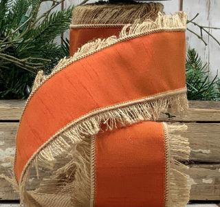 4" Orange Jute Edge