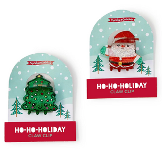 Holiday Glitter Claw Clip