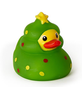 Christmas Light Up Rubber Duckie