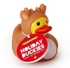 Christmas Light Up Rubber Duckie