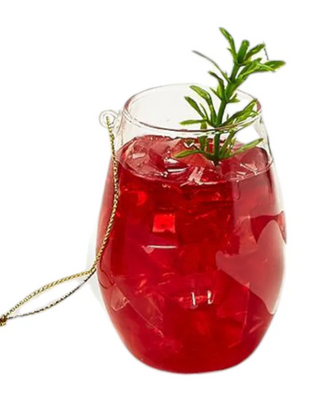 Holiday Cheer Cocktail Drink Ornament