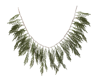 72"L x 20"H Faux Cypress Garland