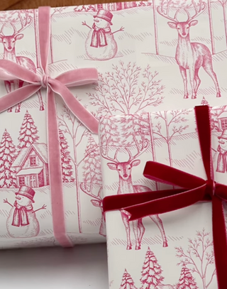 Christmas Toile Scene