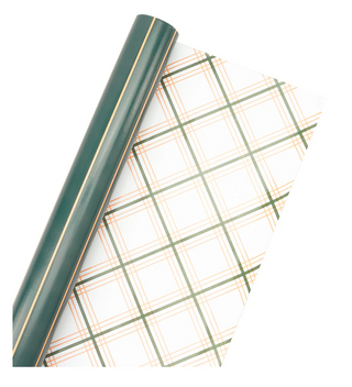 Gold on Green Pinstripe/Green and Gold Bias Plaid