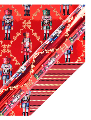 Ruby Nutcracker/Black and Gold Stripe