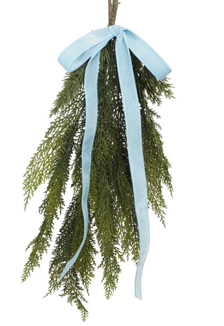 1" Reveuse Light Blue Non-Wired Velvet