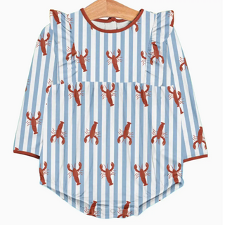 Little Pinchers Crawfish/Lobsters - Long Sleeve Flutter Bubble
