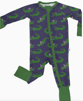 Gator Krewe - Long Sleeve Convertible Zip Pjs