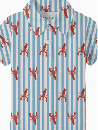 Little Pinchers Crawfish/Lobsters - Short Sleeve Polo Shirt