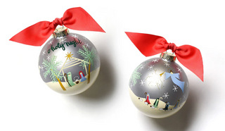 O Holy Night Glass Ornament