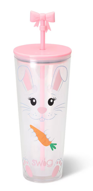 Easter Bunny Plastic Tumbler 24oz