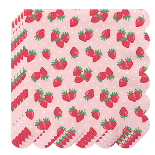 Strawberry Shortcake Cocktail Napkins