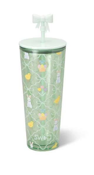 Hoppy Easter Plastic Tumbler 24oz
