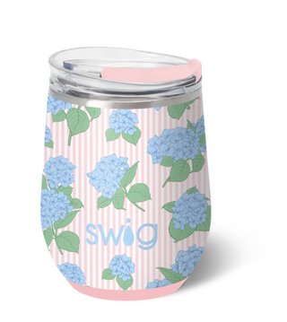 Hydrangeas Stemless Wine Cup 12oz