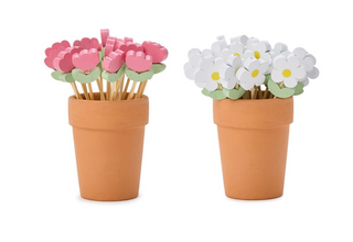 Garden Blooms Flower Cocktail Picks