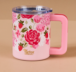 14 oz Insulated Mug-Rose Garden