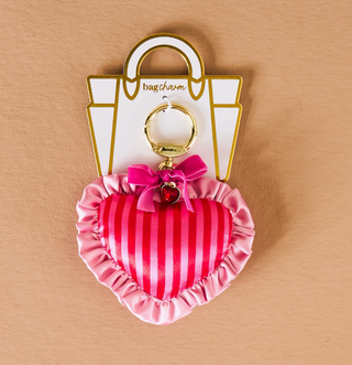 Puffy Heart Bag Charm-Heartthrob