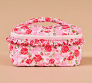 Rose Garden Glam & Go Quilted Cosmetic Bag