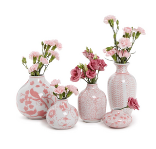 Pink Chinoiserie Vase