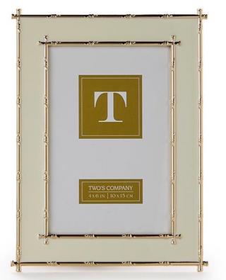Gold Bamboo Edge 4x6 Metal Frame