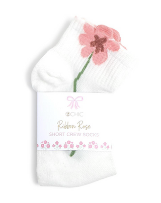 Ribbon Rose Sock