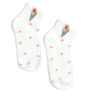 Ribbon Rose Sock