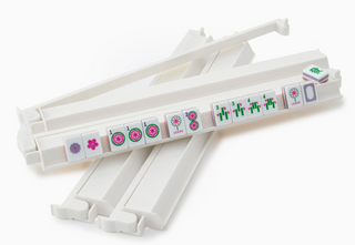 White Acrylic Rack and Pusher Set