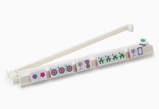 White Acrylic Rack and Pusher Set