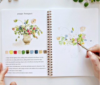Bouquets Watercolor Workbook