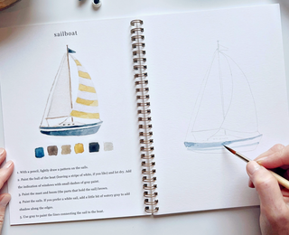 Seaside Watercolor Workbook
