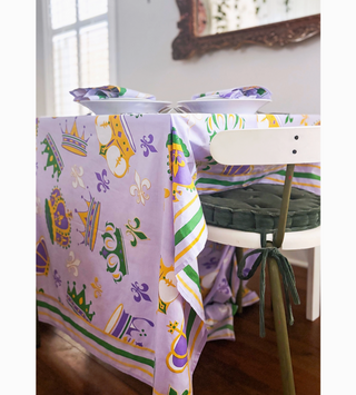 Mardi Gras Crown Tablecloth