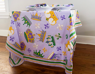 Mardi Gras Crown Tablecloth