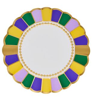 Let's Mardi Dinner Plates/8pk