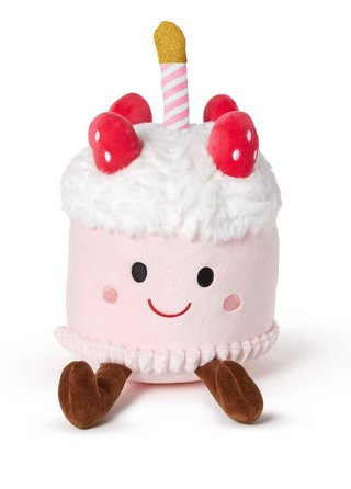 Plush Pink Velvet Birthday Cake