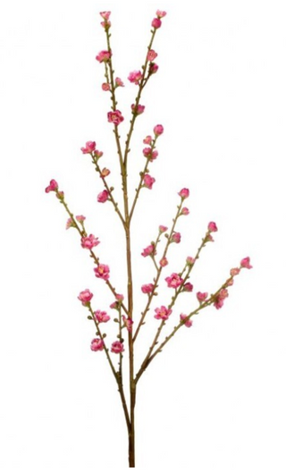 43" Pink Plum Blossom Spray