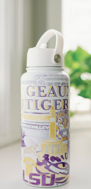 LSU 32 oz Insulated Water Bottle