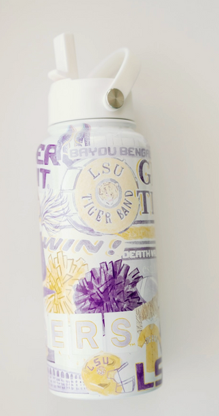 LSU 32 oz Insulated Water Bottle