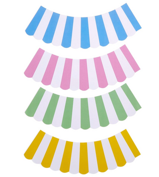 Stripe Paper Shade Cover