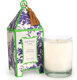 Lavande Provencale Classic Toile Pagoda Box Candle