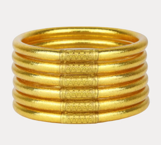 Gold All Weather Bangles® (Set of 6) - Serenity Prayer