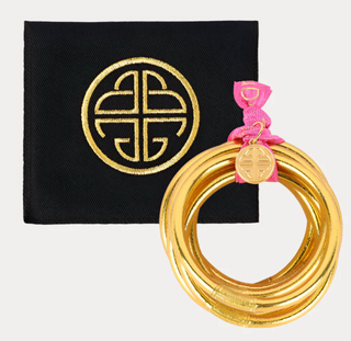 Gold All Weather Bangles® (Set of 6) - Serenity Prayer
